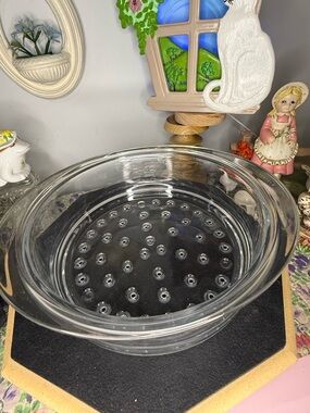 Vintage Princess House Glass Steamer Strainer